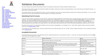 
                            8. Validation Documents - EchoLink