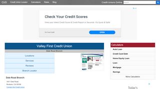 
                            2. Valley First Credit Union - Modesto, CA at 3401 Dale Road - Valley First Credit Card Portal