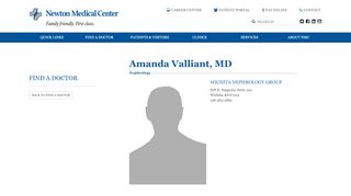 
                            5. Valliant, Amanda, MD - Newton Medical Center - Wichita Nephrology Patient Portal