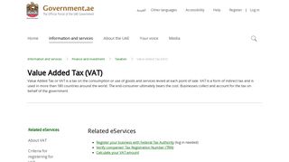 
                            1. Value Added Tax (VAT) - The Official Portal of the UAE Government - Uae Vat Registration Portal