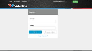 Valvoline - Valvoline Login Pos