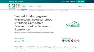 
Vanderbilt Mortgage and Finance, Inc. Releases Video ...  
