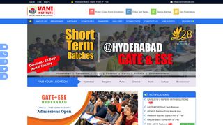 
                            3. VANI INSTITUTE | GATE, ESE Coaching In Hyderabad ... - Vani Test Series Portal