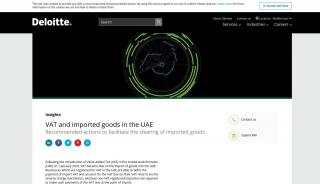 
                            6. VAT and imported goods in the UAE | Deloitte Middle East | Tax Services - Vat Portal Uae
