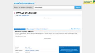 
                            6. vconline.edu at WI. Education Corporation of America - Vconline Edu Student Portal