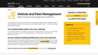 
                            3. Vehicle and fleet management solutions | Sprint Business - Sprint Telematics Portal