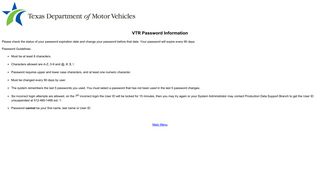 
                            3. Vehicle Titles and Registration: VTR Password ... - TxDMV - Texas Twix Login