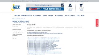 
                            1. Vendor Guide | Navy Exchange | Official Site - Nexcom Vendor Portal