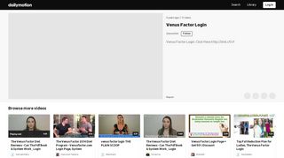
                            4. Venus Factor Login - video dailymotion - The Venus Factor Portal