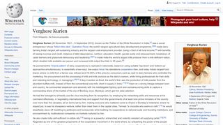 
Verghese Kurien - Wikipedia  
