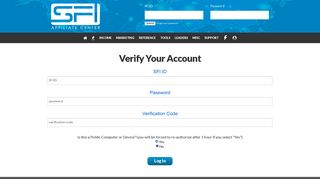 
                            4. Verify your account - SFI - Sfi Affiliate Program Portal