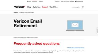 
Verizon Email Retirement | Customer Service & Support  
