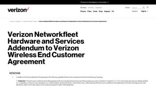 
                            7. Verizon Networkfleet Hardware and Services Addendum to ... - Www Networkfleet Com Login
