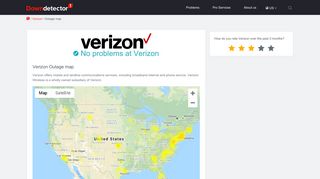 
Verizon outage map | Downdetector  
