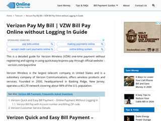 Verizon Pay My Bill | VZW Bill Pay Online without Logging ...