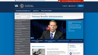 
Veterans Benefits Administration Home  
