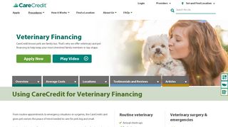 
Veterinary Financing | CareCredit  
