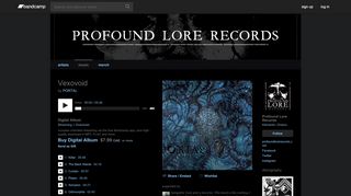 
                            4. Vexovoid - Profound Lore Records - Bandcamp - Portal Ion Bandcamp
