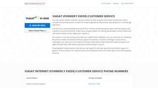 
                            7. Viasat Internet (formerly Exede) Customer Service Phone ... - Exede Internet Customer Portal