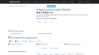 
                            6. Vibgyor parents login Results For Websites Listing - I Campus Buddy Parents Login