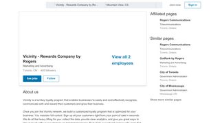 
                            5. Vicinity - Rewards Company by Rogers | LinkedIn - Vicinity Rewards Login