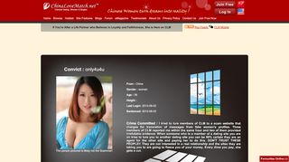 
                            6. Victim Statements/Comments - ChinaLoveMatch.net - Rosematch Portal