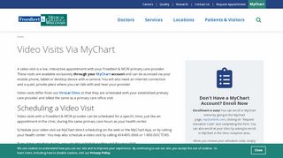 
                            4. Video Visits | Froedtert & the Medical College of Wisconsin - My Chart Portal Froedtert