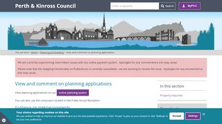 
                            4. View and comment on planning applications - Perth & Kinross Council - Angus Planning Portal