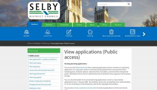 
                            1. View applications (Public access) | Selby District Council - Selby Planning Portal