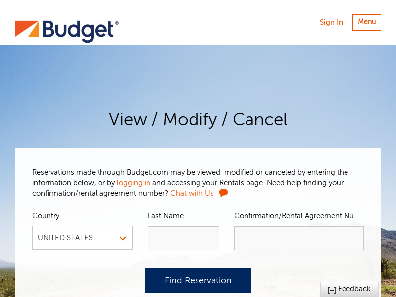 
                            4. View / Modify / Cancel | Budget Car Rental