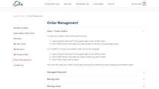 View / Track Orders - eSalon