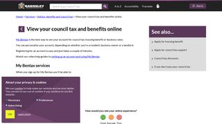 
                            2. View your council tax and benefits online - Barnsley Council - Barnsley Council Tax Portal