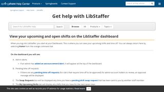 
                            3. View your upcoming and open shifts on the LibStaffer ... - Libstaffer Login
