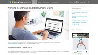 
                            7. Viewing Your Points and Reservations Online - Bluegreen ... - Bluegreen Vacations Owners Portal