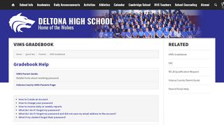 
VIMS Gradebook - Deltona High School
