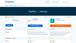 
                            3. vintrace vs EzyWine - 2020 Feature and Pricing Comparison - Vintrace Login