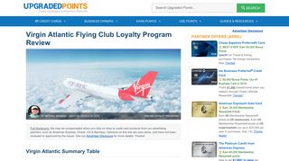 
Virgin Atlantic Flying Club Loyalty Program Review [2019]  
