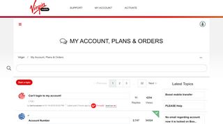 
                            5. Virgin Mobile Plans, My Account, Orders & Add On Services - Virgin Mobile Member Portal