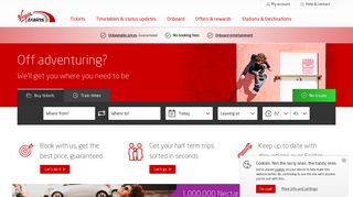 
                            7. Virgin Trains: Buy train tickets, check fares and times - Virgin Trains Sign Up