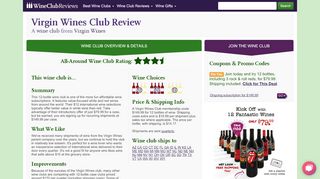 
                            1. Virgin Wine Club Review: 12 bottles for $79.99 - Virgin Wine Club Portal