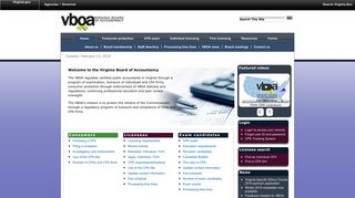 
                            5. Virginia Board of Accountancy Home - Cpa Certification Portal
