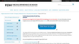 
Virginia EMS Portal – Emergency Medical Services
