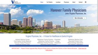 
                            6. Virginia Physicians, Inc. | A Vision for Healthcare in Central Virginia - Mechanicsville Medical Center Portal