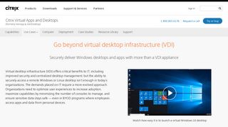 
Virtual Desktop Infrastructure (VDI) Appliance - Citrix
