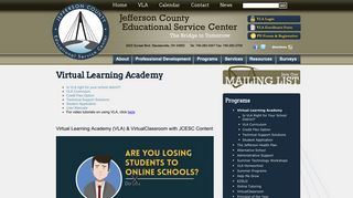 Virtual Learning Academy - Jefferson County ESC