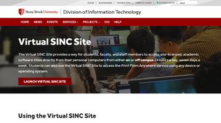 
                            4. Virtual SINC Site - Division of Information Technology - Stony Brook ... - Stony Brook Remote Access Portal
