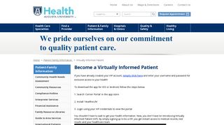 
                            5. Virtually Informed Patient | Februarya University Health | Februarya, GA - Augusta Health Patient Portal