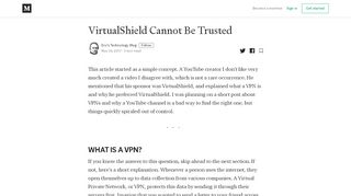 
                            2. VirtualShield Cannot Be Trusted - Eric's Technology Blog ... - Virtual Shield Portal
