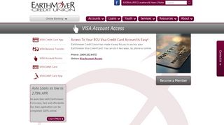 
                            8. Visa Account Access - EarthMover Credit Union - Decatur Earthmover Credit Union Portal