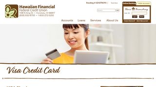 
                            5. VISA Credit Card | Hawaiian Financial Federal Credit Union - Elfcu Credit Card Portal
